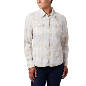 Columbia Overhemd Dames, Silver Ridge Lite Plaid Long Sleeve Khaki Gekleurd, 05NQIJMYC